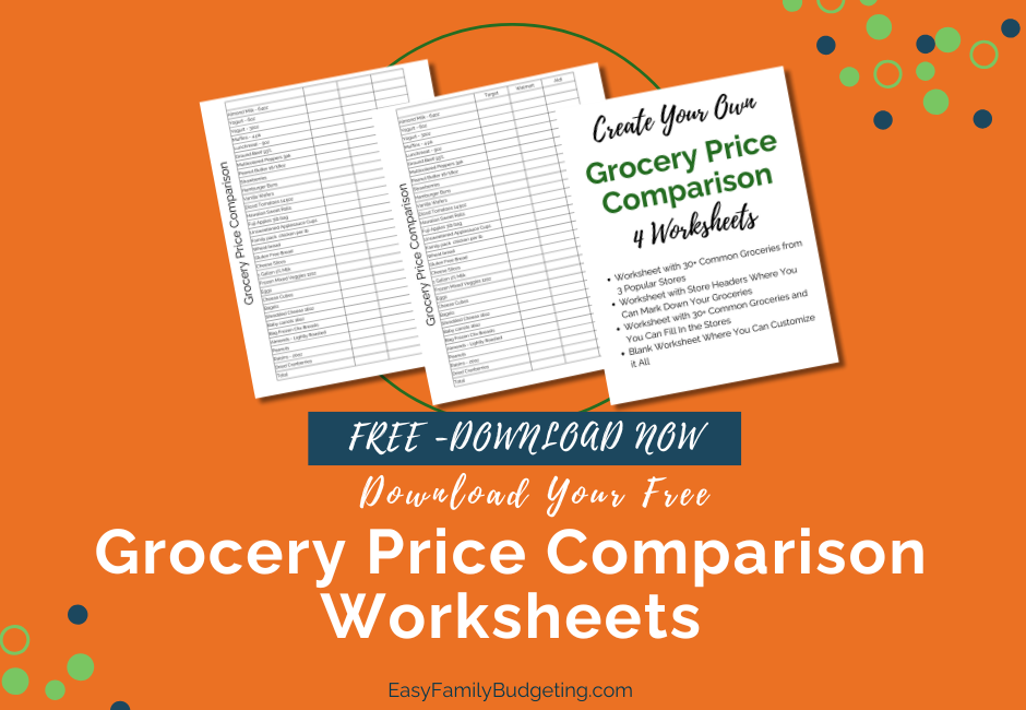 Grocery Price Comparison Freebie