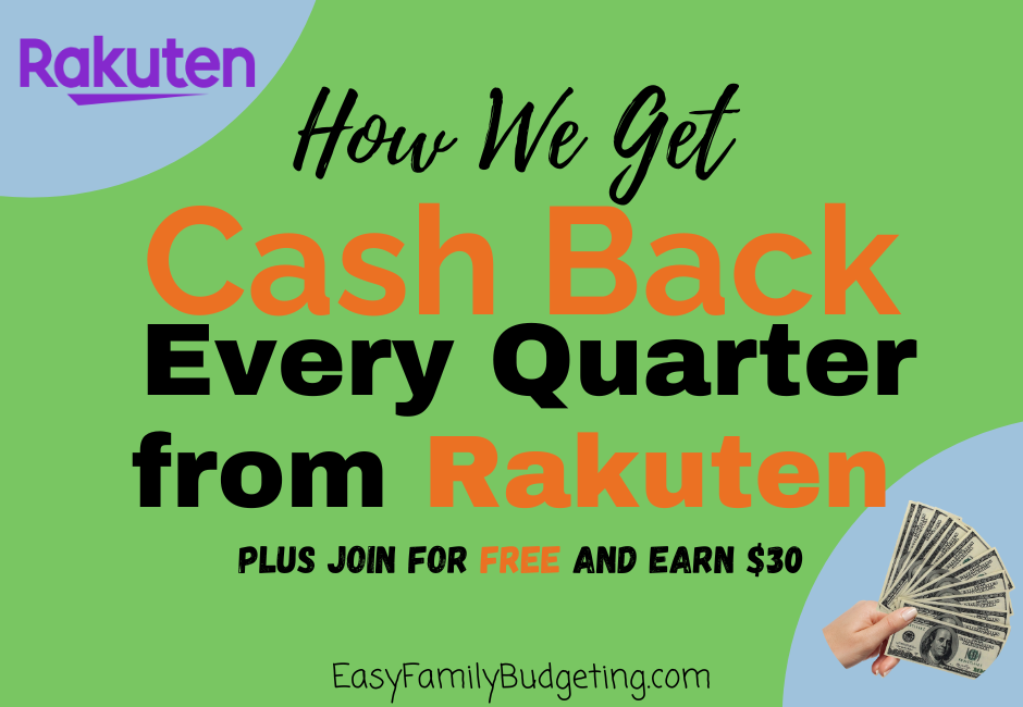 Cash back with Rakuten