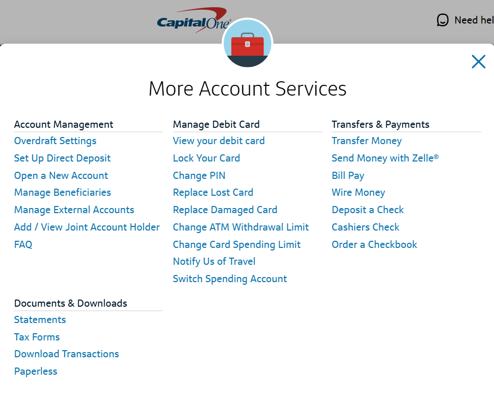 Step by step of how to create additional savings accounts starting with opening a new account.