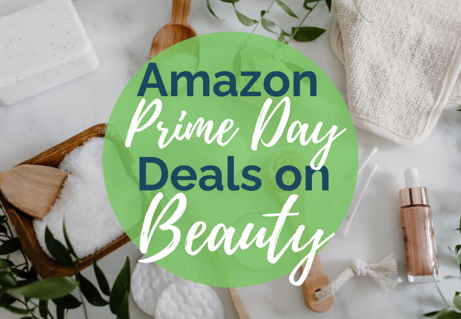 Amazon Prime Day deals on beauty with an image of beauty products