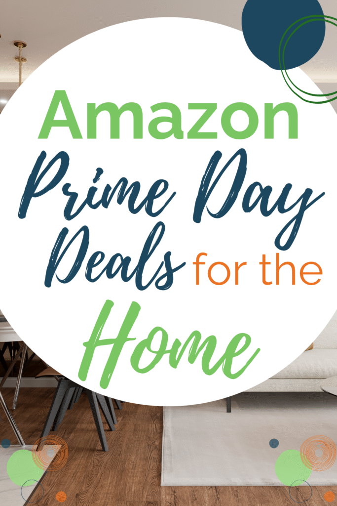 Amazon Prime Day Deals for the Home text with an image of a nice home in the background.